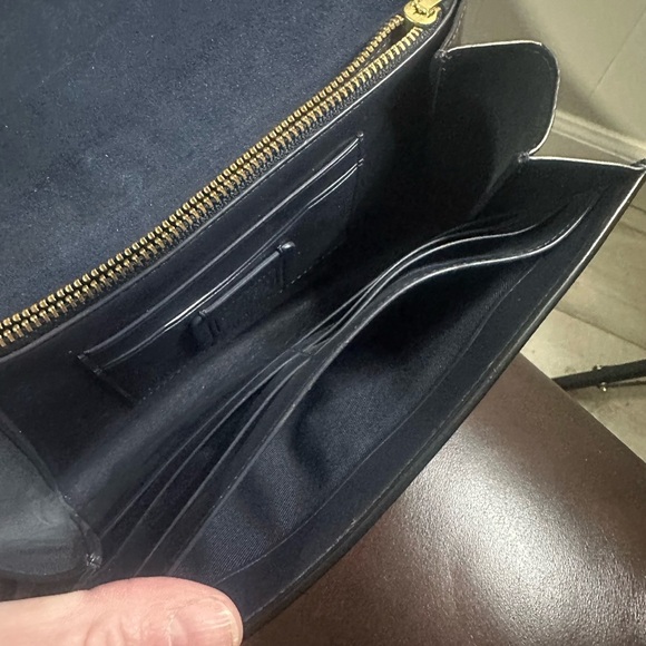 Coach Pink and Blue Crossbody Bag with Gold Chain - Picture 10 of 11